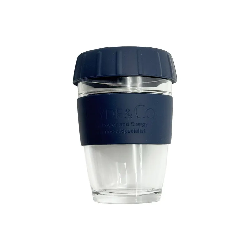 Glass Tumbler with Silicone Lid