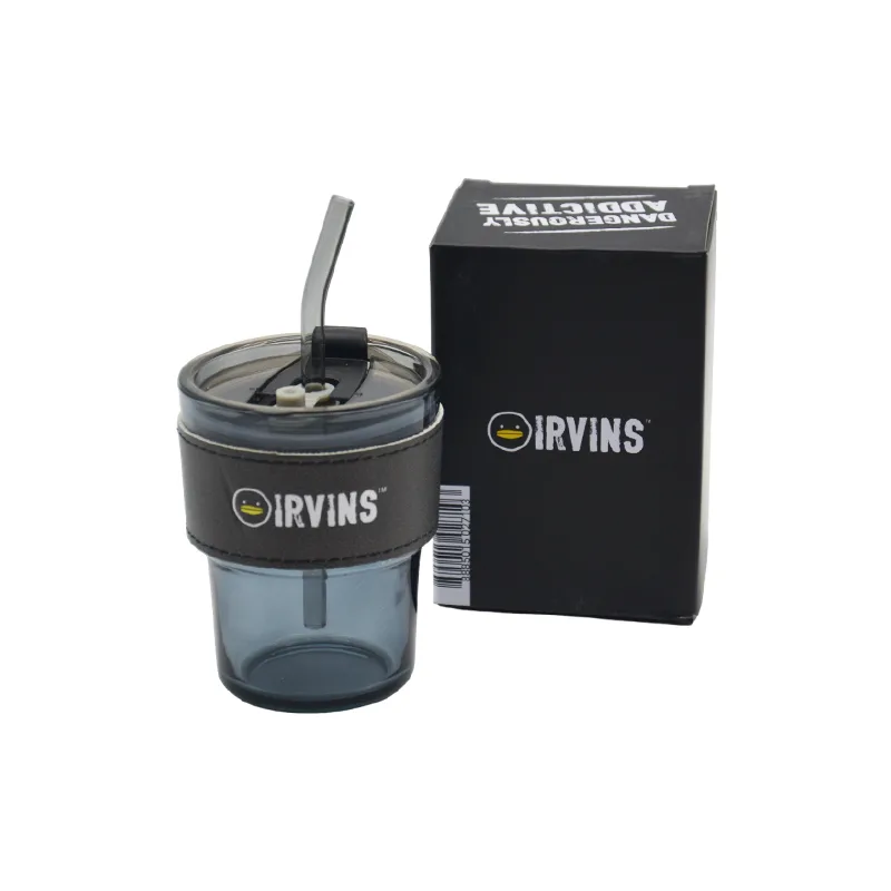 Glass Tumbler Coffee Cup with Lid and Straw
