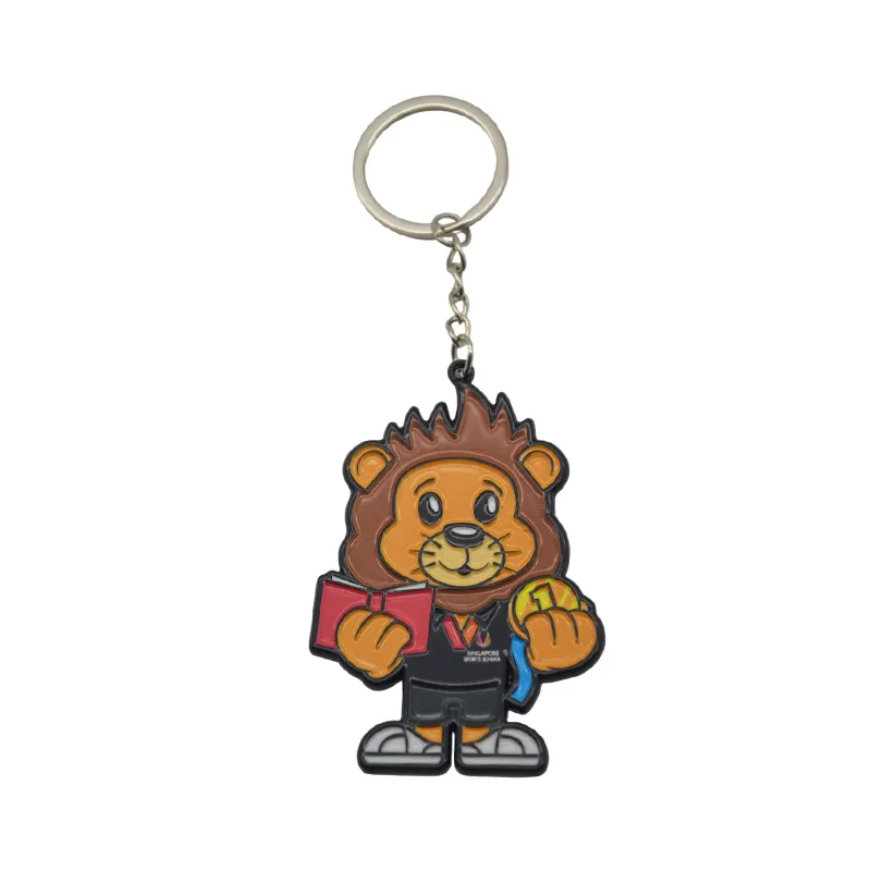 Enamel Metallic Keychain
