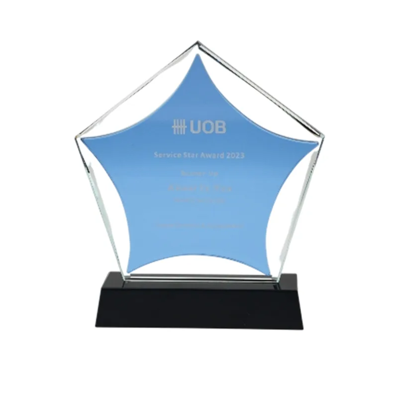 Pentagon Crystal Trophy