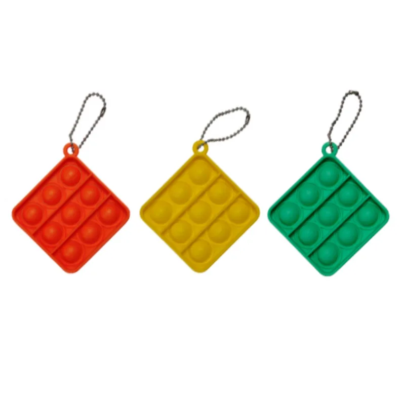 Pop It Fidget Toy Keychain